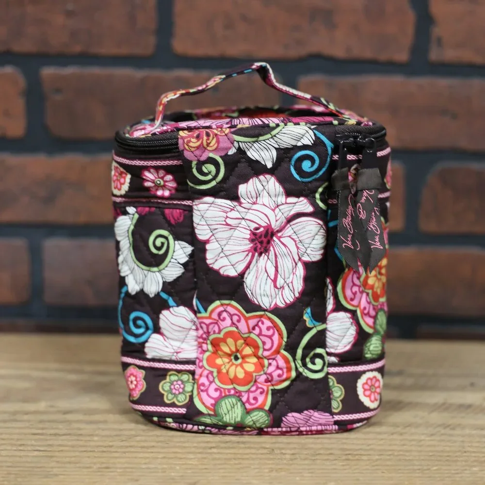 Vera Bradley Retired Mod Floral Pink Insulated Cosmetic Bag/Bottle Holder - Picture 3 of 7